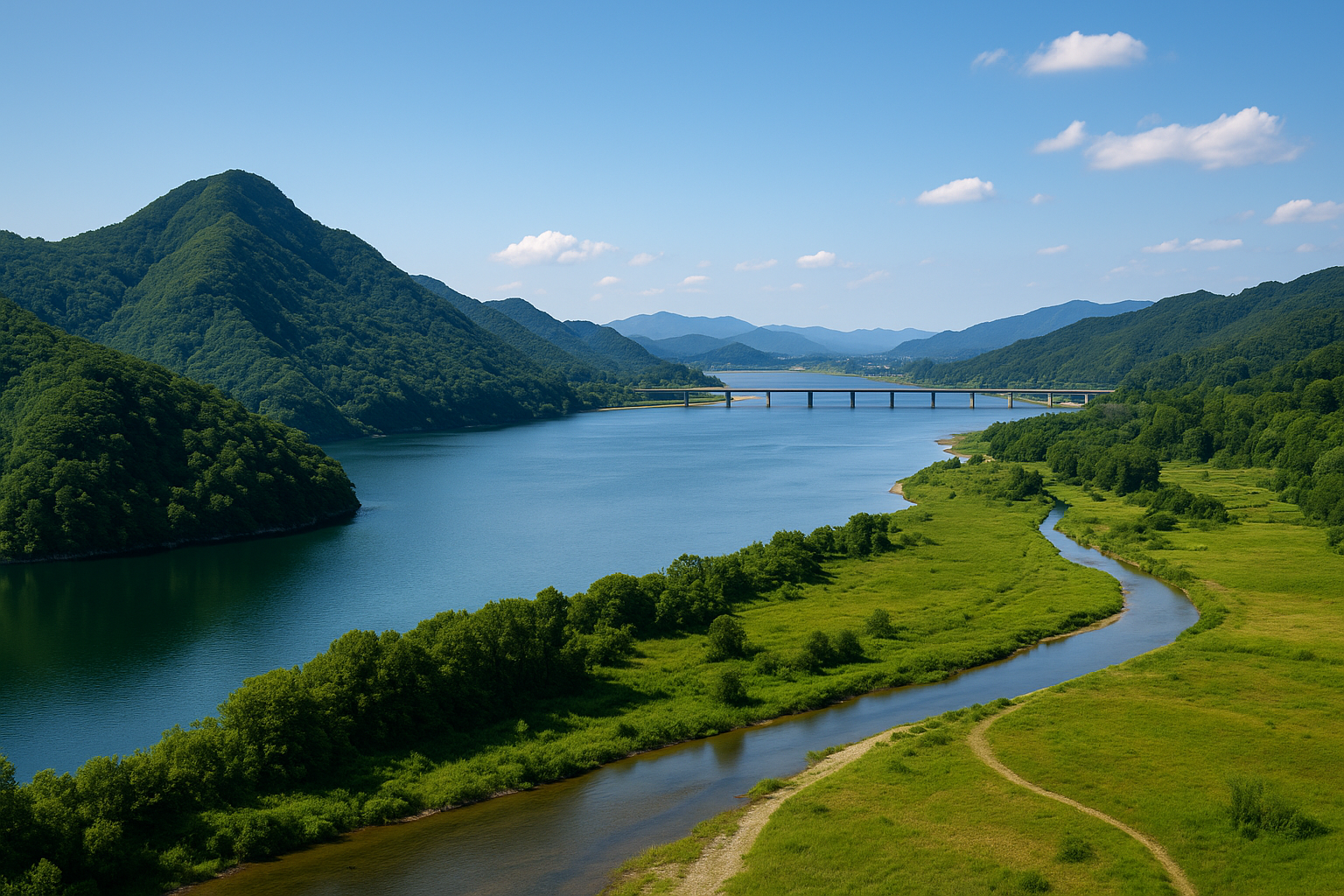 호수와 강 차이 호수와 강 차이